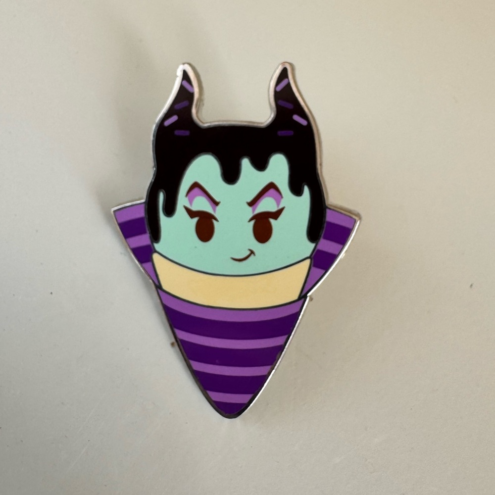 Disney Munchlings Maleficent Ice Cream Cone Pin